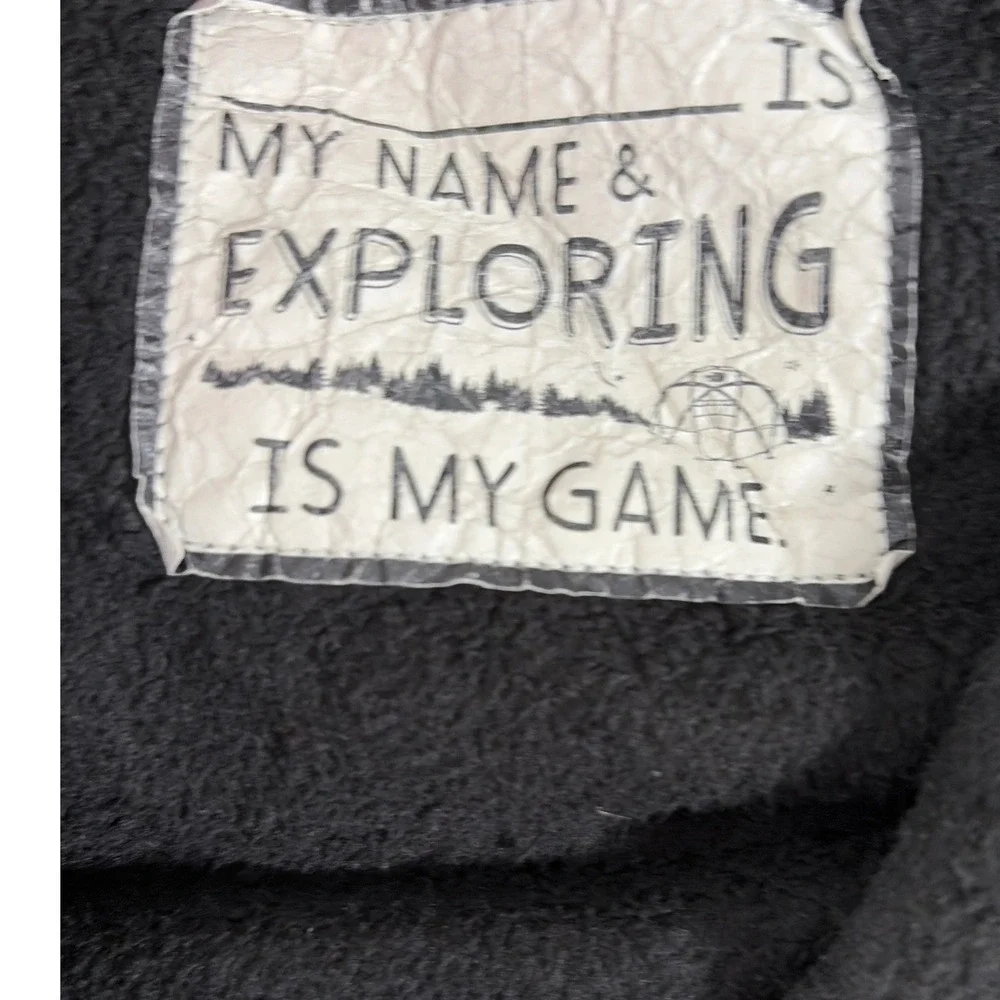The North Face Girls Oso Hoodie Black Full Zip Fleece Jacket Size‎ M 10/12